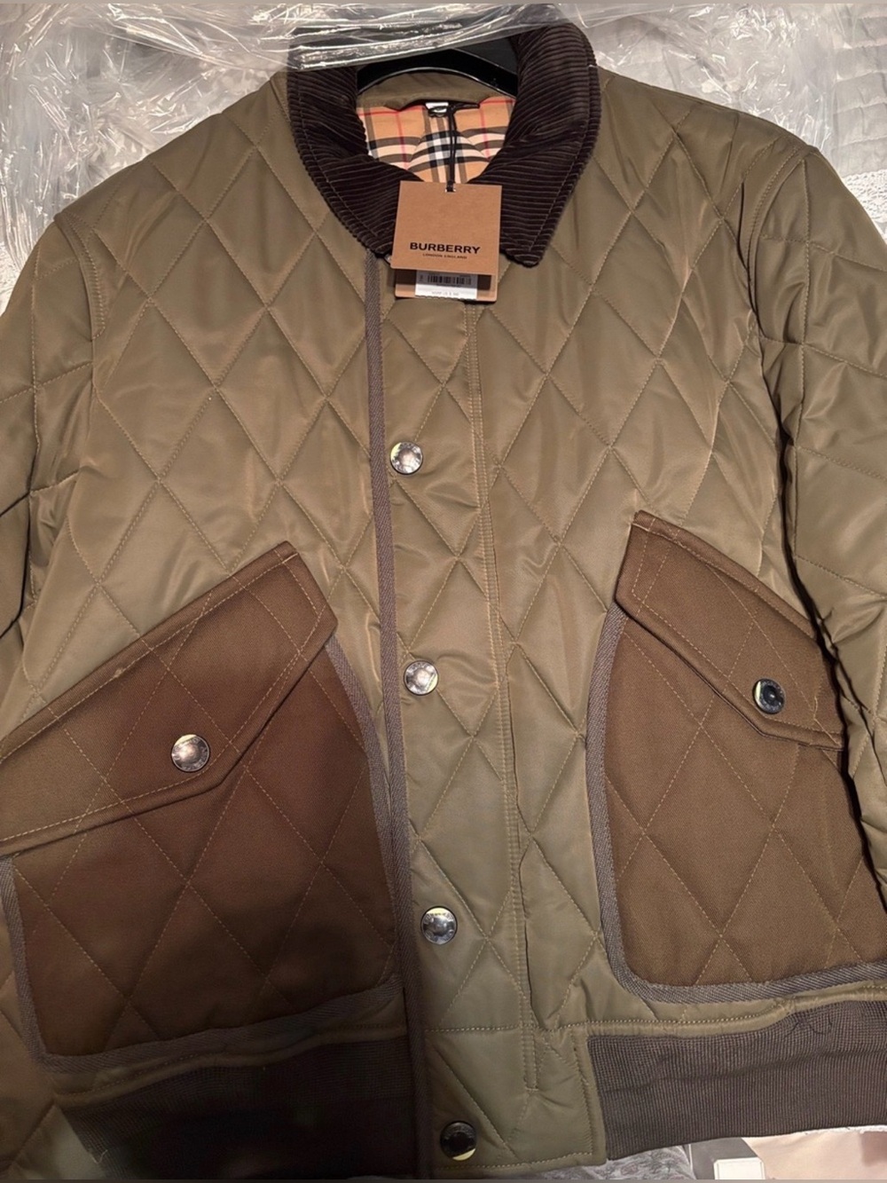 Authentic BURBERRY Quilted Men’s Jacket